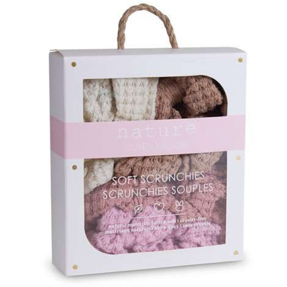 Luxe & Willow Soft Knitted Scrunchies - pack of 4